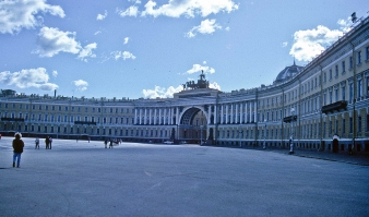 Der Palastplatz in Sankt Petersburg, Russland